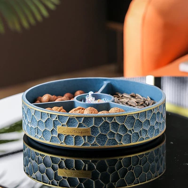 Dry Fruit Plate Snacks Living Room Table Disappeared Luxury High-end Light Modern Candy Box for Wedding House