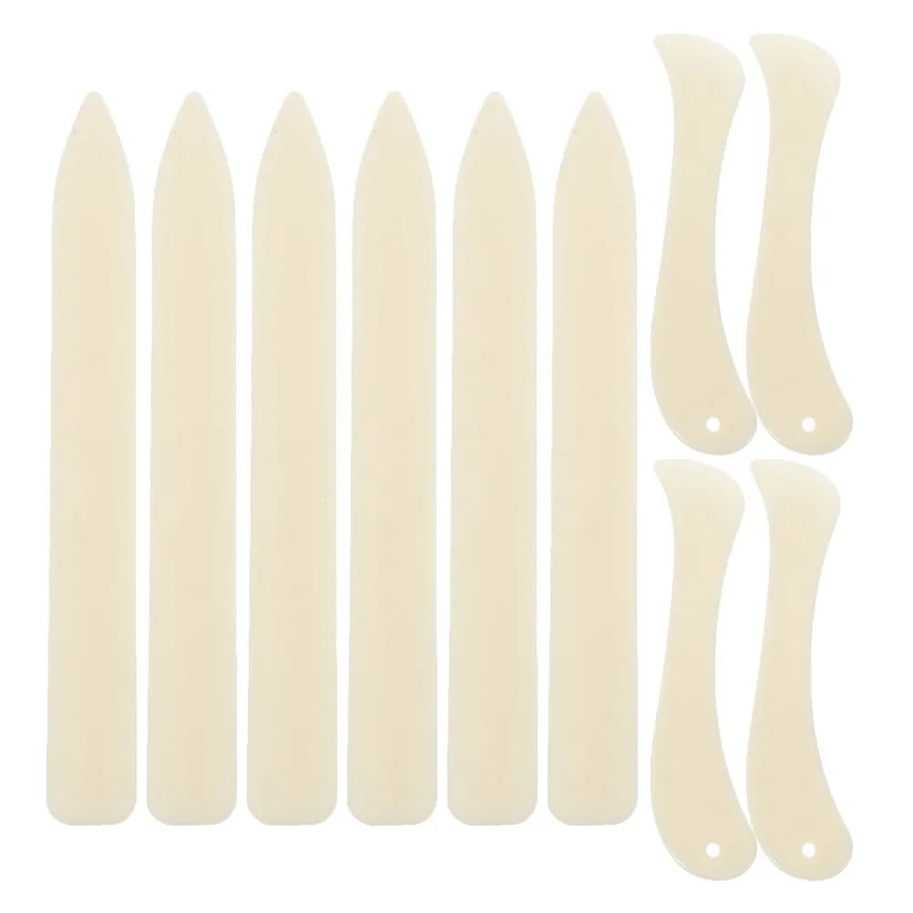 1Set Professional Faux Bone Folder Kit Versatile Creasing Burnishing Tool for Paper Craft Leatherwork Cardmaking Scrapbooking