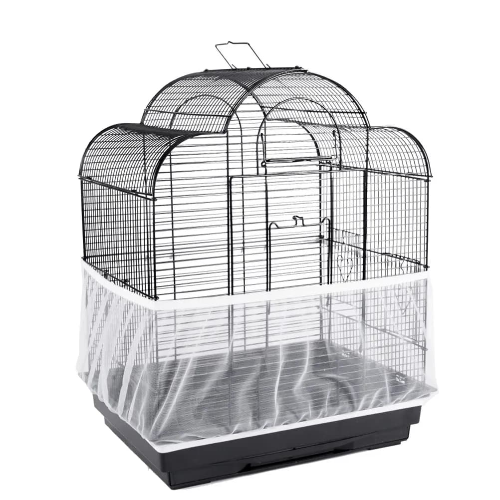 White Network Cover for Small Birds, Breathable, Resistant, with Elastic Hole, Washable in Washing Machine