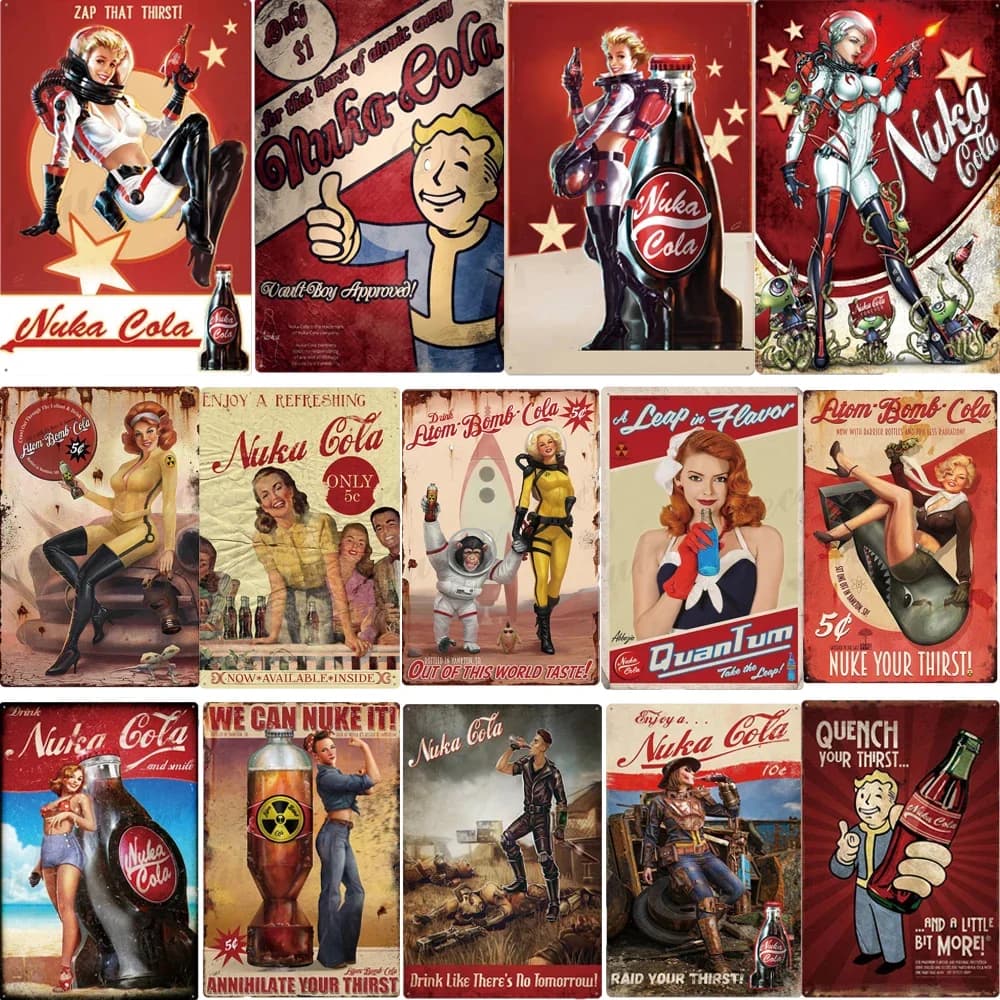 Retro Cola Metal Plate Bar Coffee Shop House Decoration Pin Wall Plate Poster Restaurant Iron Plate Paintin
