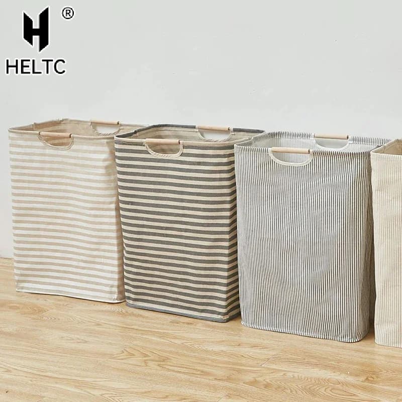 Waterproof Laundry Basket Cotton Linen Dirty Clothes Baskets Laundry Organizer Foldable Sundries Storage Bag Foldabling Hamper