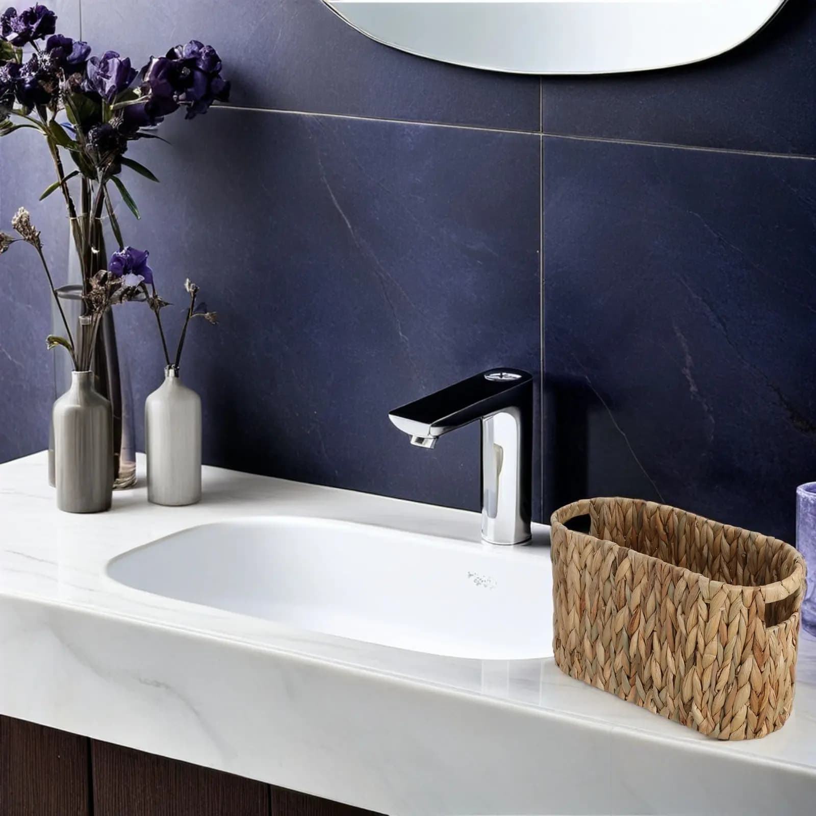 Portarotolo da Parete Moderno in Acciaio Inossidabile Resistente per Bagno e Cucina, Salvaspazio, per Uso Domestico