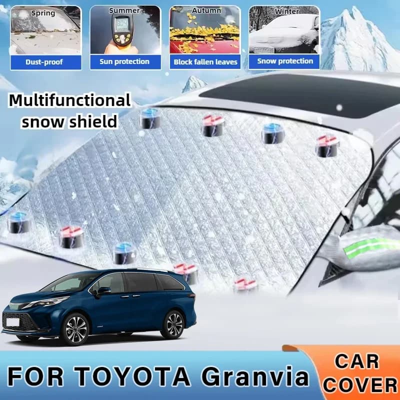 Addensato Auto Ora Parasole Parabrezza Copertura Con 5/9 Magneti Protezione UV Anti Snowboard Luce Solare Per TOYOTA Granvia