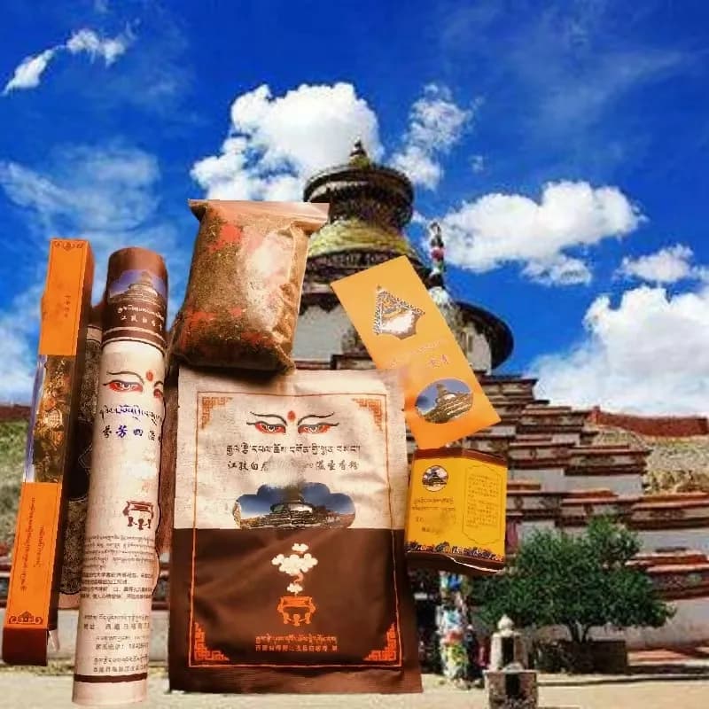 Bastoncini d'Incenso Artigianali di Lhasa in Polvere, Calmano la Mente, Favoriscono il Sonno, Rimuovono gli Odori, Purificano l'Aria, per Casa e Studi