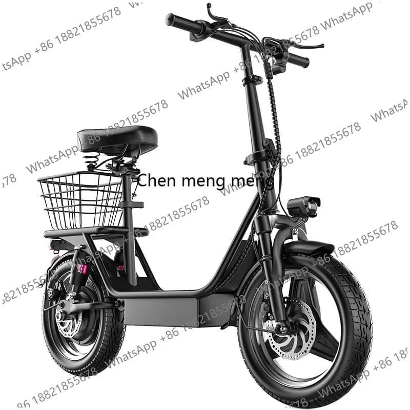 NEWElectric Bicycle Al Litio Mini Portable Electric Folders for Adults Bike Drivers for Adult Electric Bike Light