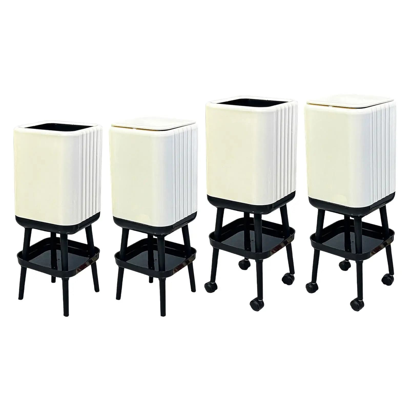 Cestino per Rifiuti con Gambe, Robusto, Minimalista, per Casa, Ufficio, Cucina, Bagno