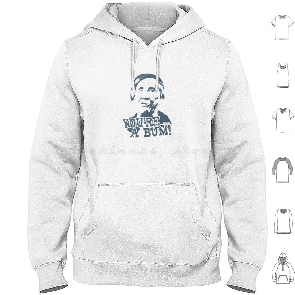 Mighty Mick You Are A Bum Long Sleeved Cotton Hoodie Balboa Boxe Boxing Gloves Boxe Palestra Bum Gym Balboa Training Youre A Bum