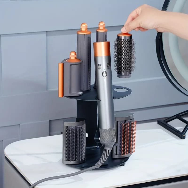 Dyson Airwrap, hairdryer and accessories, organizer stand, wall mounting or table top