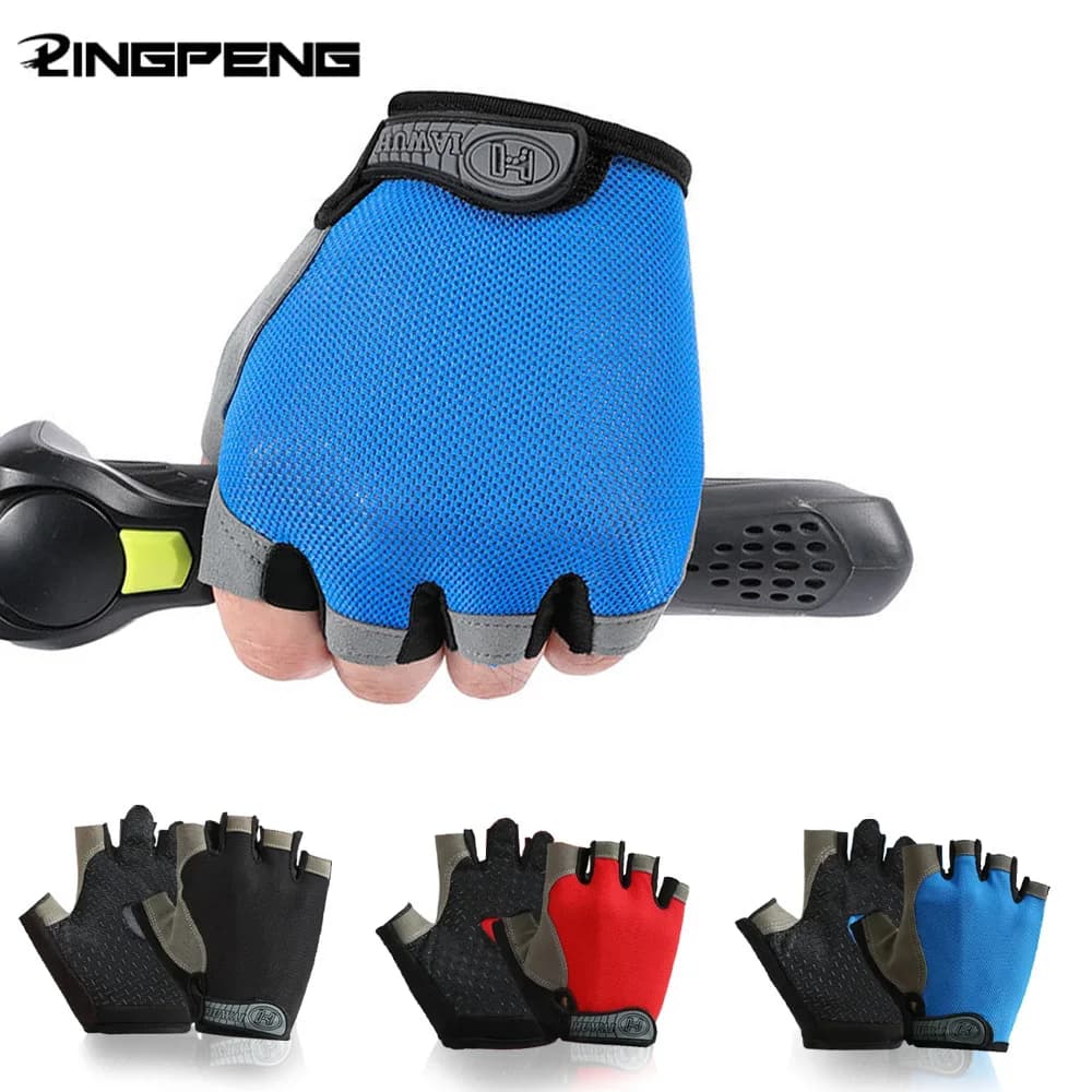 Non-slip half-tip training glove – Design shock absorbent and breathable for cycling, gym training and fitness