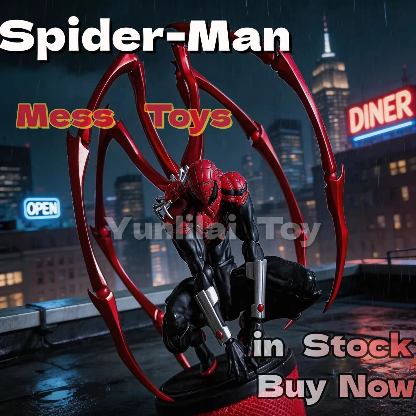 Action Figure di Spider-Man con Tentacoli del Dottor Octopus, Modellino da Collezione di Peter Parker, Regalo per Fan di Anime
