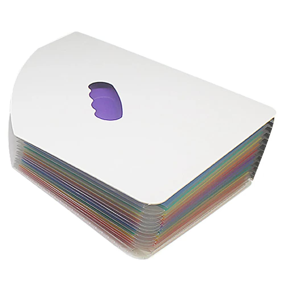 Cartella Portadocumenti Espandibile Rainbow Mini a 13 Scomparti, Organizzatore in Plastica per Documenti, Fogli di Test, Ufficio, Studio e Casa