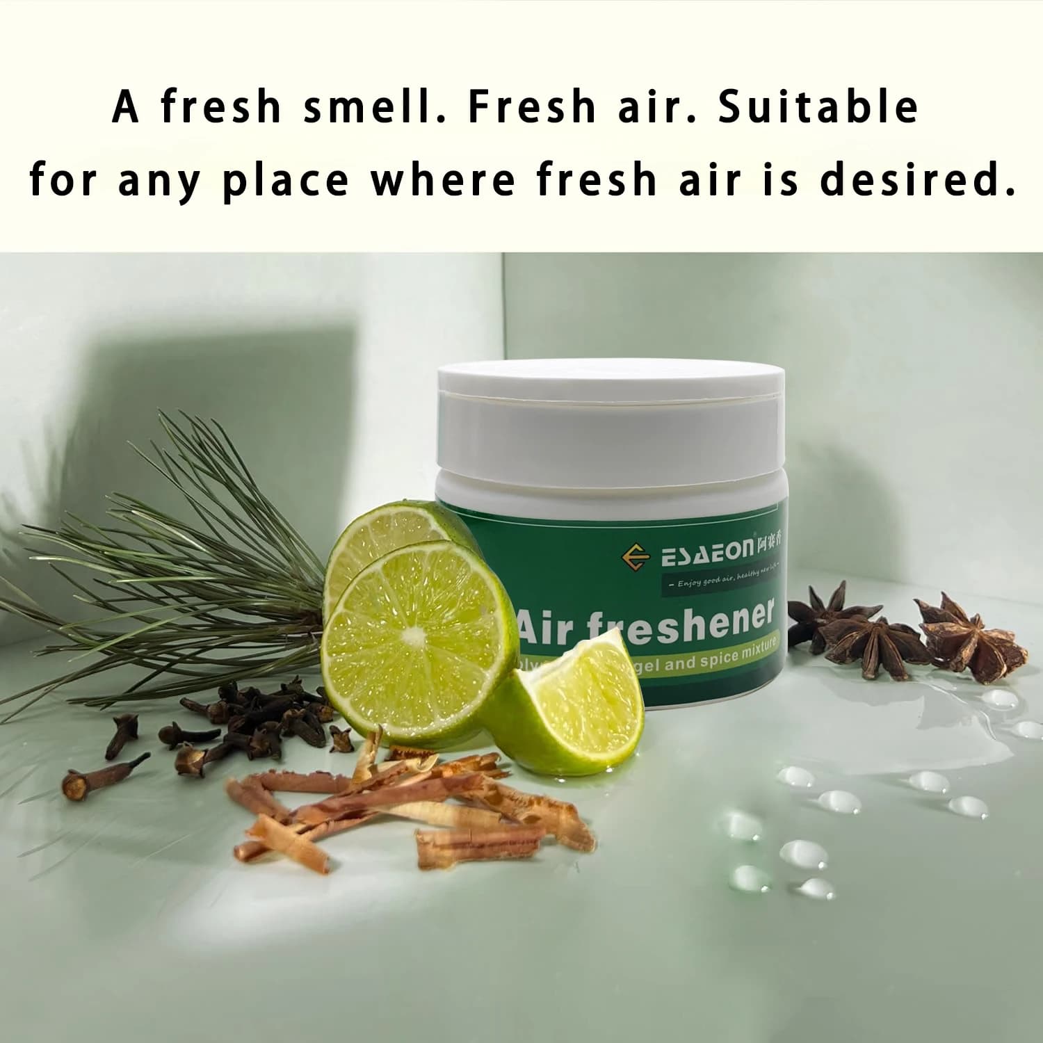 3 pieces of solid deodorant for bathrooms, offices, cars, hotels, bath decorations, home cleaning, air purification, antibacterial