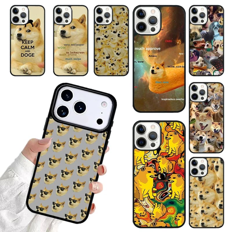 Doge Meme Kabosu SOFT Phone Case For iPhone 17 16 15 14 13 12 11 Pro Max 17air Shockproof Cover Fundas