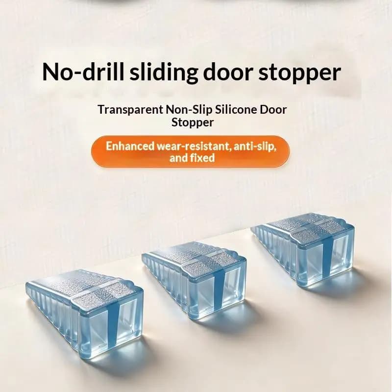Door Stops Rubber Door Stopper Silicone Anti-collision: Safety Joints Household Hardware Tools