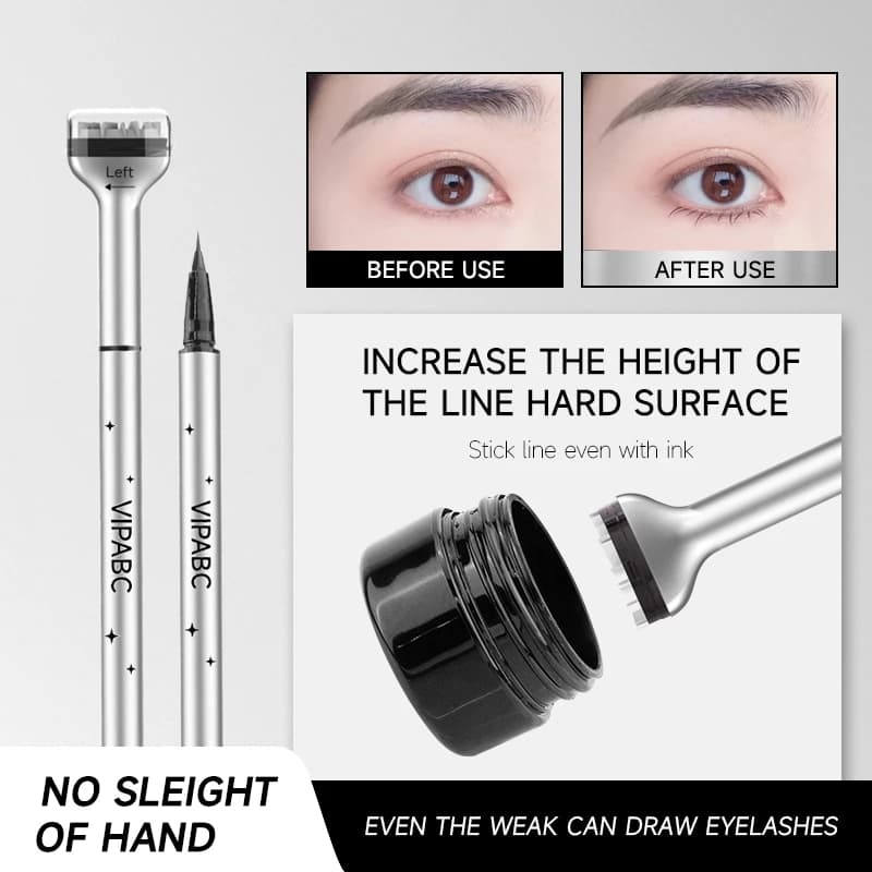 Waterproof Lower Eyeliner Set New Quick Drying Eyeliner Easy to Use Timber for Lower Eyelashes with 0.01 mm portable tip with ink