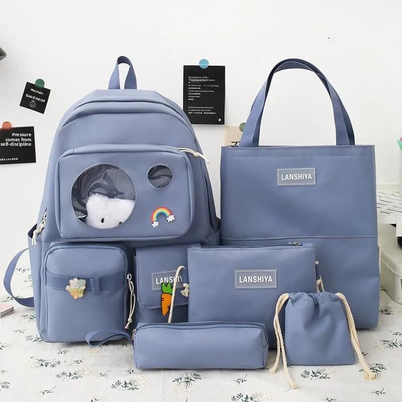 Large Capacity Backpack for Junior And Senior High School Girls Double Shoulder Bag Elementary School Students New 2026 Model