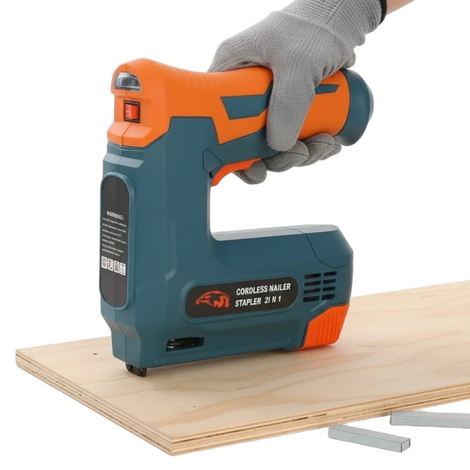 Lithium-ion Electric Stapler with Staples Nails Staple Remover & USB Charger Rechargeable Nail Gun Upholstery Stapler Nail Gun
