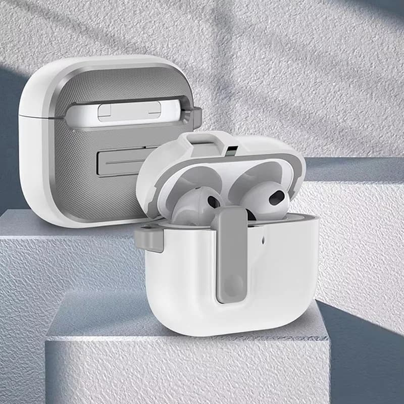 Custodia protettiva per auricolari wireless per Apple AirPods 4 3 Pro 2 1 con fibbia di blocco di sicurezza Accessori per cuffie con guscio antiurto