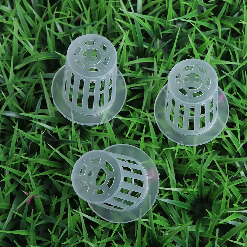 30pcs Hydroponic Net Cups Water Culture Pots 3.5Inch Plant Aeration Efficient Growth Drainage Holes Uv Resistant Plastic