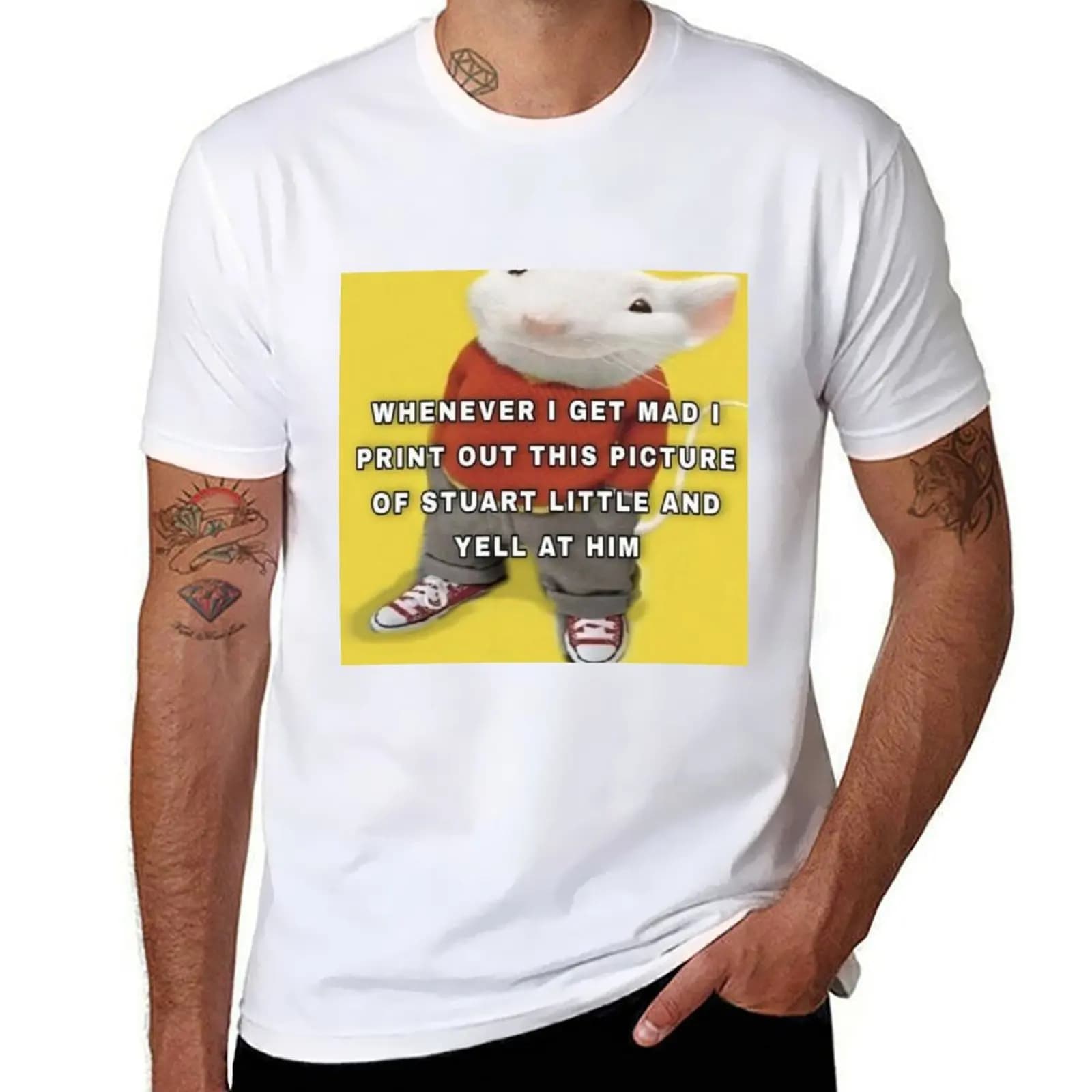 stewie lil emotional boxing bag T-shirt cotton t-shirt packaging men's shirt