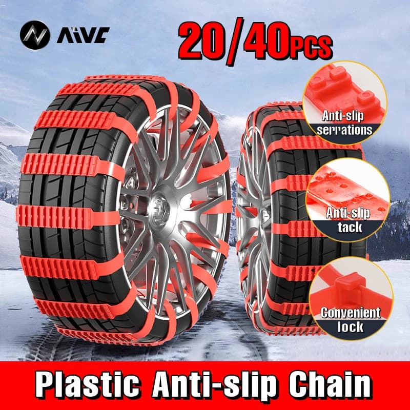 AIVC anti-slip snow chains for motorcycle from auto winter wheels and for rough terrain universal anti-slip emergency block artifact