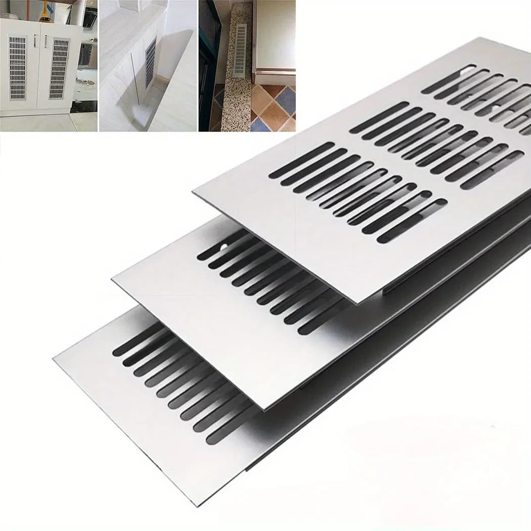2 pieces 80mm ventilation grid aluminum alloy ventilation grille wardrobe ventilation grid furniture cover breathable mesh