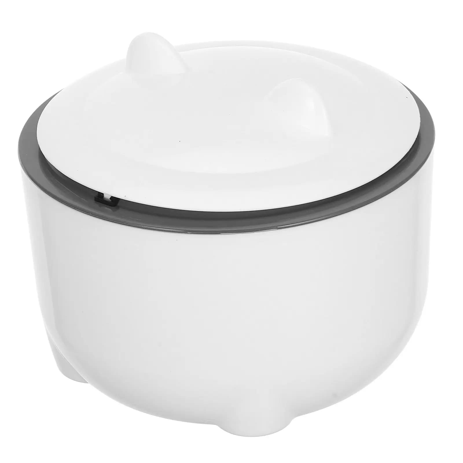 Set di 1 contenitore per lettiera chiuso con coperchio, in plastica, per smaltimento lettiera, con sigillatura antiodore e controllo degli odori, previene lo spargimento.