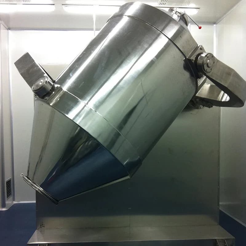 3D Swivel Rotary Blender Stainless Steel Blender With Three-D Shatter Mixer For Herbal Additive And Flour