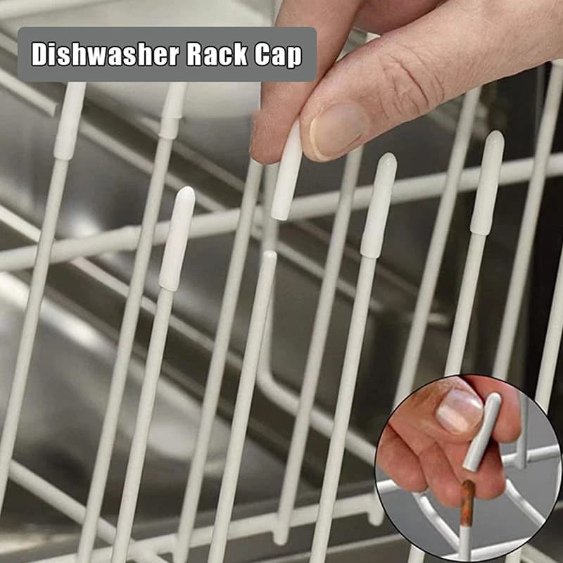 50-piece dishwasher cap for tooth cover with tip round stoppers flexible sleeves for sharp items to prevent collisions