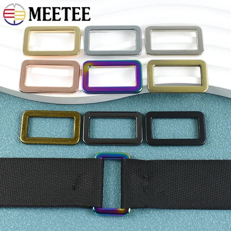 5-30 pz 25mm fibbie in metallo per tracolla borsa quadrata D anello fibbia tessitura regolatore chiusura collare per cani gancio accessori hardware fai da te