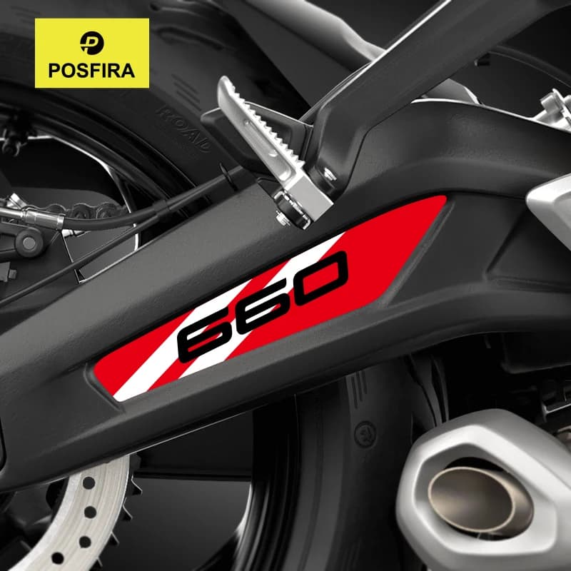 POSFIRA Motorcycle Swingarm Sticker Vinyl Swing Arm Decals for Triumph Trident 660 Trident660 2021-2025 2024 2023 Accessories
