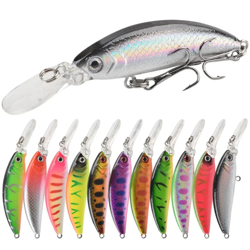 Piastra a lingua lunga Esca Mino Luya sommersa 7 cm / 6 g Tomba per immersioni profonde Raiding Mino Pesca d'acqua dolce Pesce mandarino