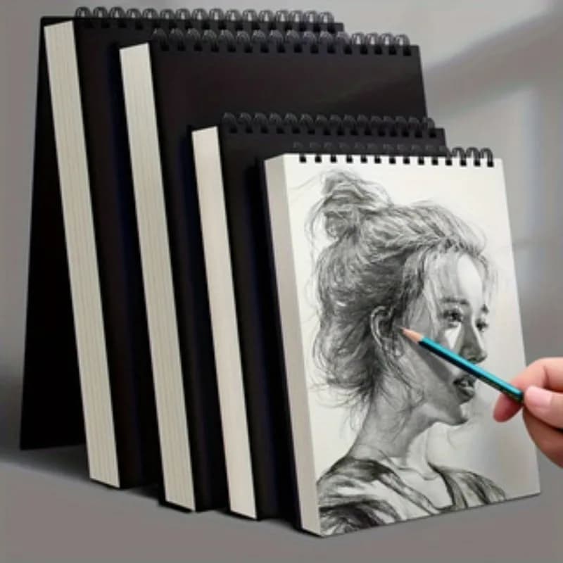1pc Spiral Sketchbook 30 Sheets Acid-Free - Artist Drawing Pad for Adults Kids, Spiral Bound Art Notebook for Painting, Writing