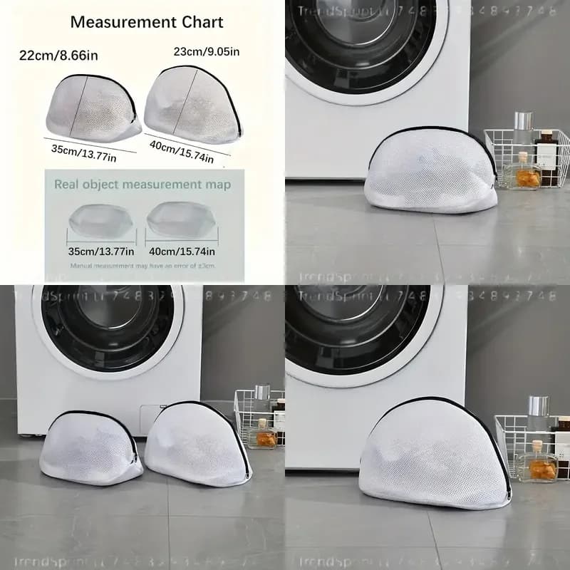 1pc Anti-Deformation Shoe Washing Bag Protects Shoes During Laundry Machine Wash Reusable Mesh Laundry Bags for Sneakers