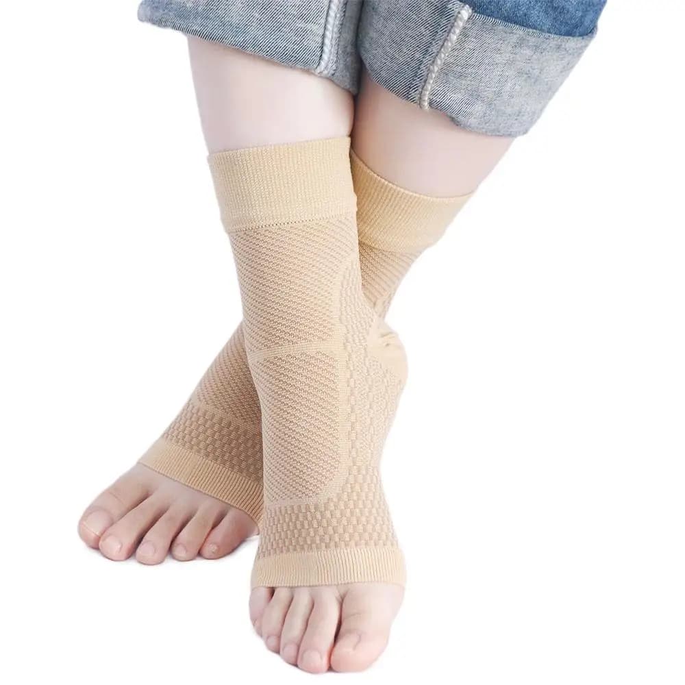 Supporto distorsione gonfio tallone sperone dolore tendinite di Achille supporto piede caviglia manica di compressione tutore per caviglia calzini a compressione