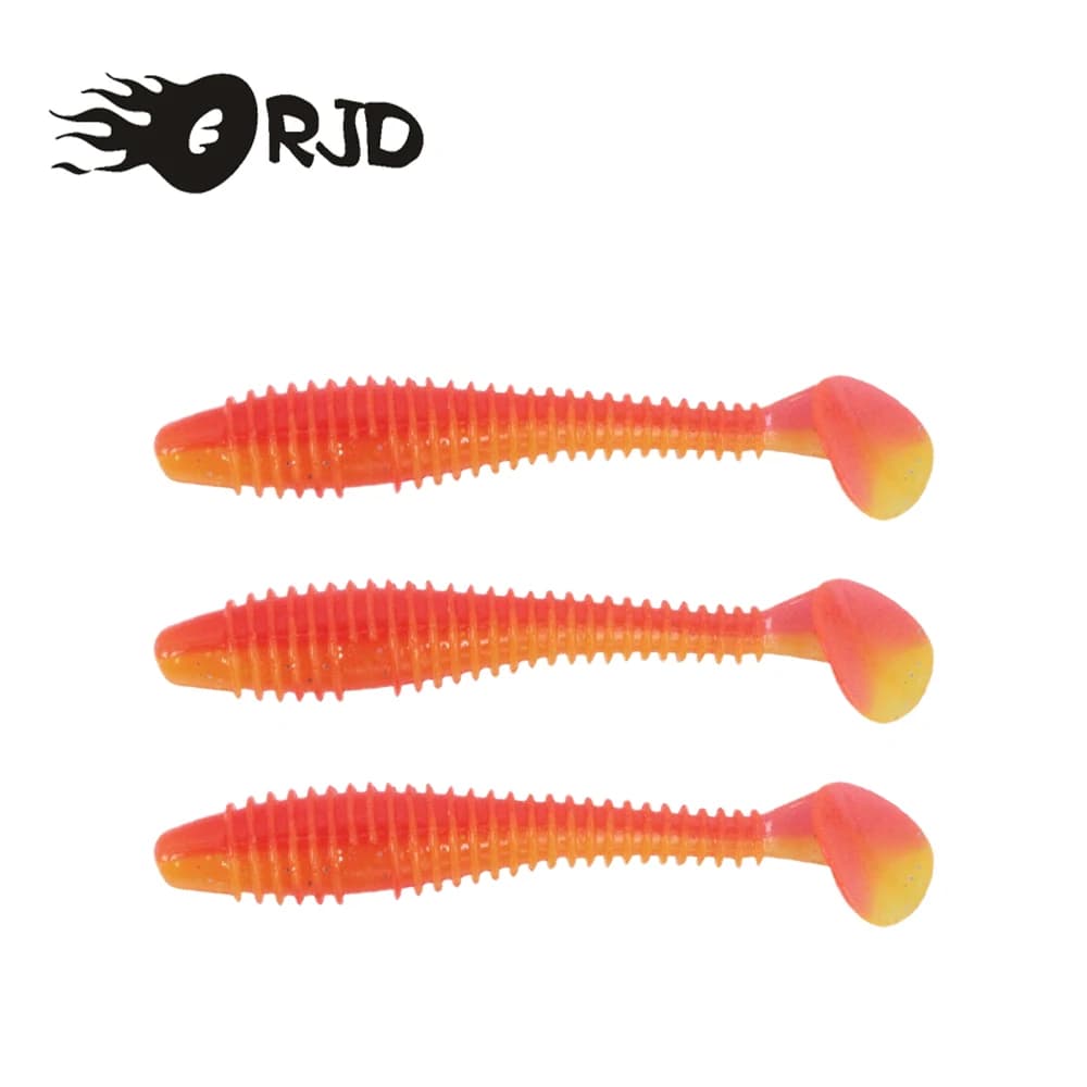 ORJD 10 pz/20 pz/30 pz esche da pesca in Silicone morbido Wobblers artificiali Jigging Swimbait acqua salata Shad Bass esche da pesca affrontare