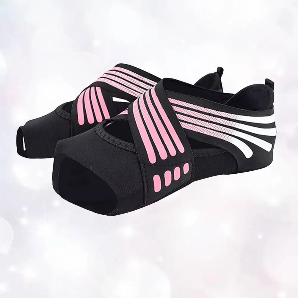 1 paio di calzini da yoga antiscivolo con design a cinque dita per adulti, taglia 35 36, rosa, perfetti per Pilates, Barre, Bikram, danza classica