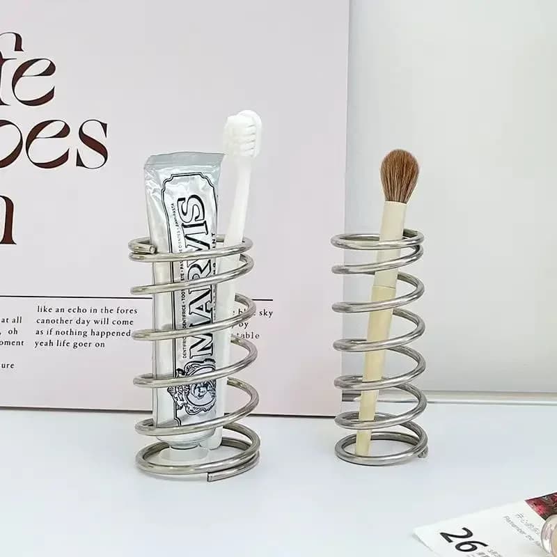 1PC portaspazzolino portaoggetti da tavolo portaoggetti per bagno drenaggio portaoggetti spazzola per trucco ornamento portapenne di fascia alta