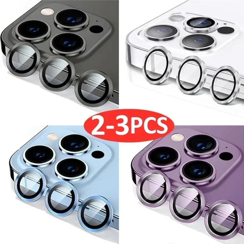 Metal camera lens protection from 2-3 pieces for iPhone 11 12 13 14 15 Pro Max 15 14 Plus 13 12 Mini camera glass on iPhone 14 Pro Max