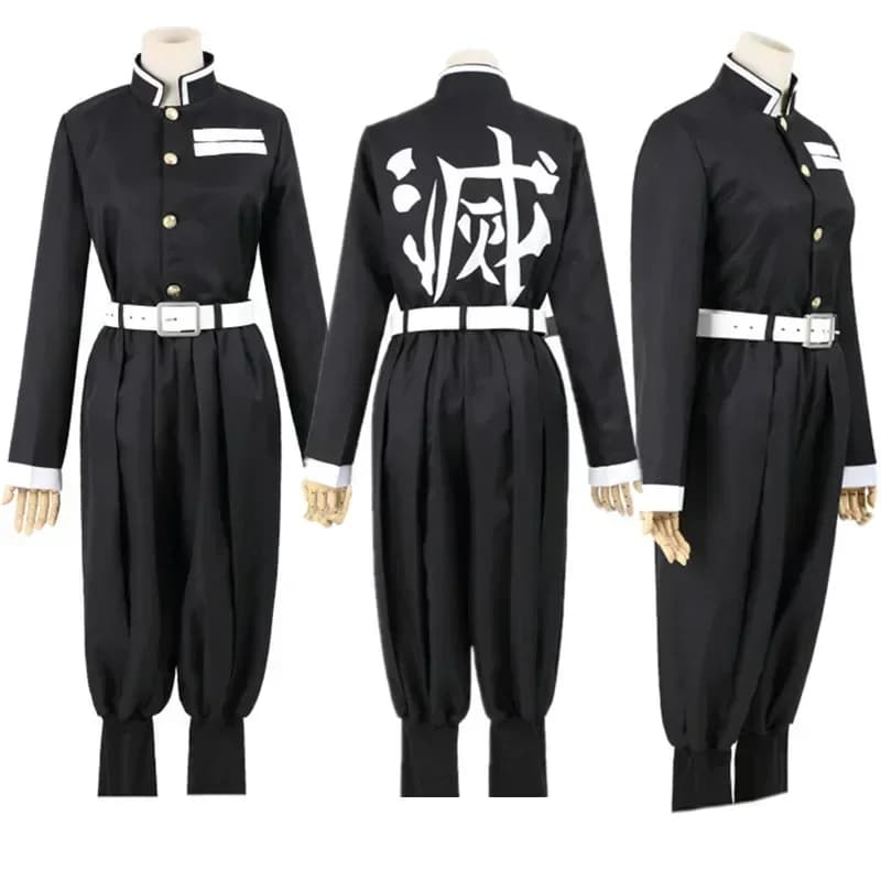 Anime Cosplay Costume Top Jacket Pants Black Team Uniform Unisex Halloween Clothes