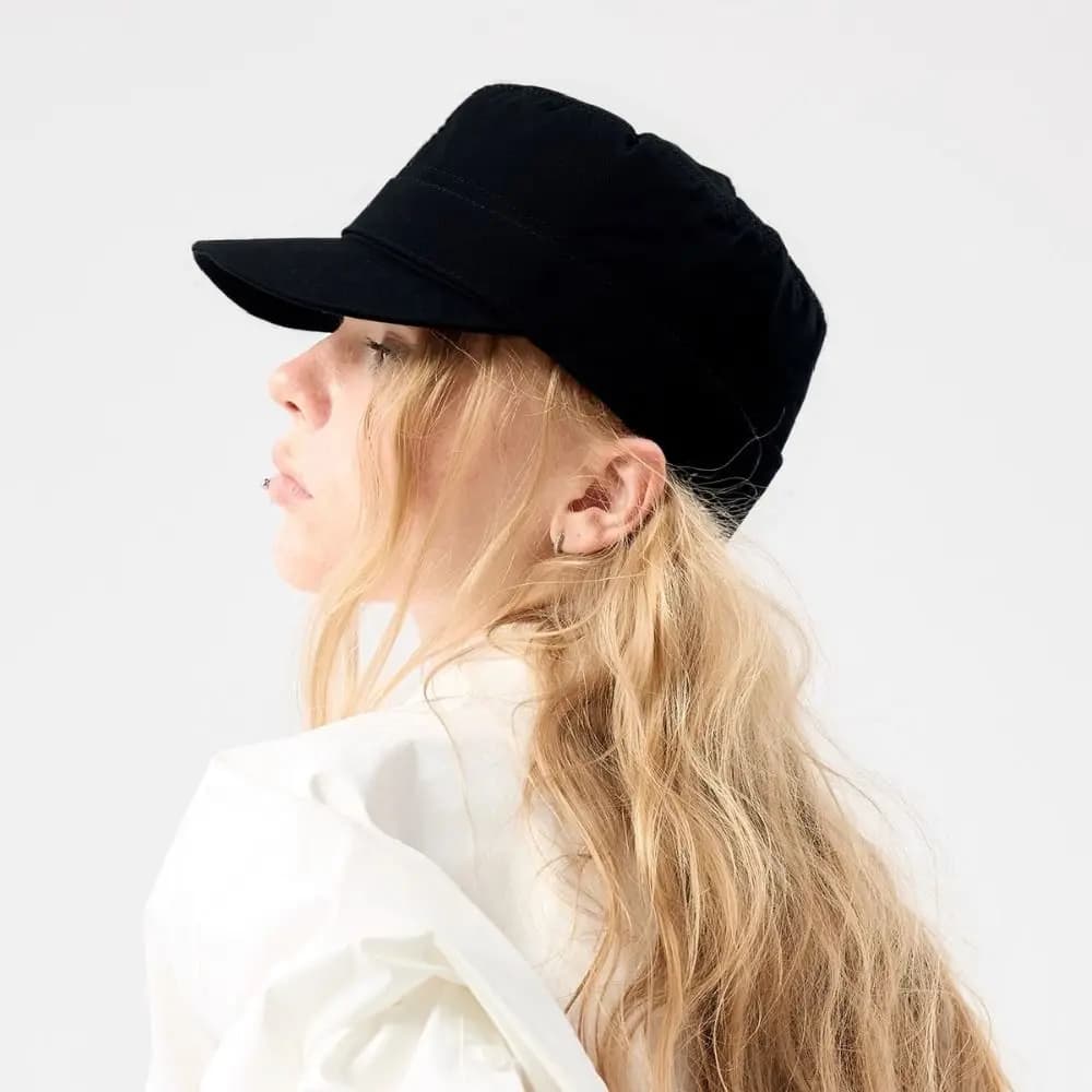 Casual Cloth Flat Cap Cotton Korean Style Equestrian Hat Newsboy Cap Button Retro Painter Hat Outdoor