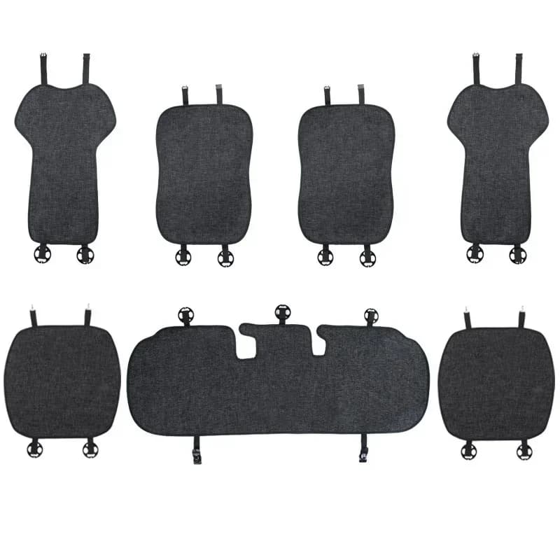 For Tesla Model 3 Model Y Juniper 2025 Auto Lino Covers Convenient Anti-slip Breathable Front Backrest Bearing Zerbino Backrest