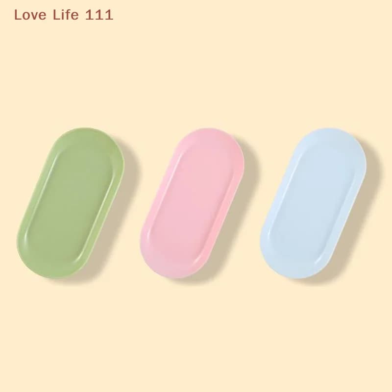 Nuovo vassoio di plastica per cosmetici, piastra per attrezzature per nail art, vassoio per nail art, pinzette per manicure ovali, vassoio per unghie finte