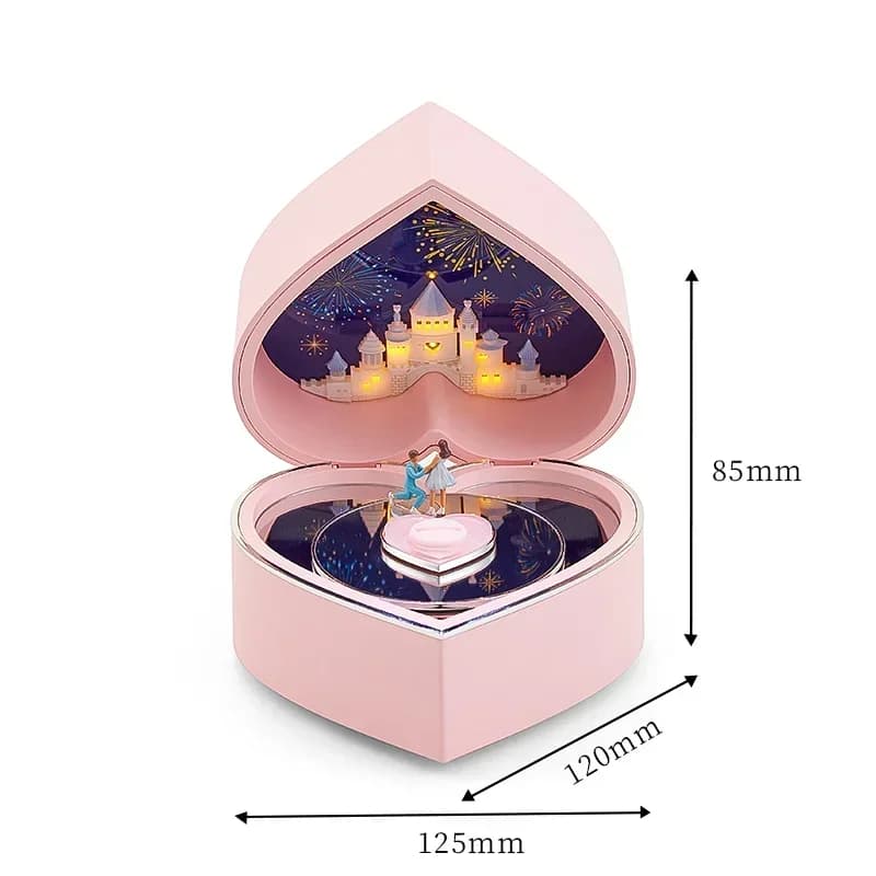 Music rings box with LED light and melody Perfect gift for engagement jewelry Best price Hot sale