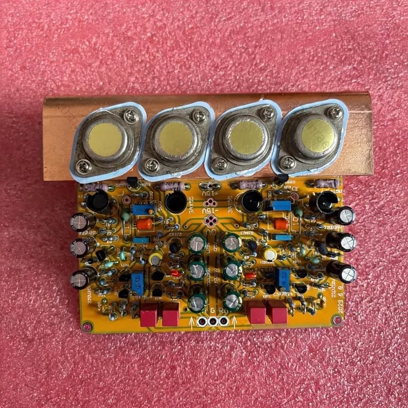 3AD55 Iron Horn Tube Power Amplifier Board, 20W×2 Non-Complementary Symmetric OCL Board Discrete Component Audio Amp