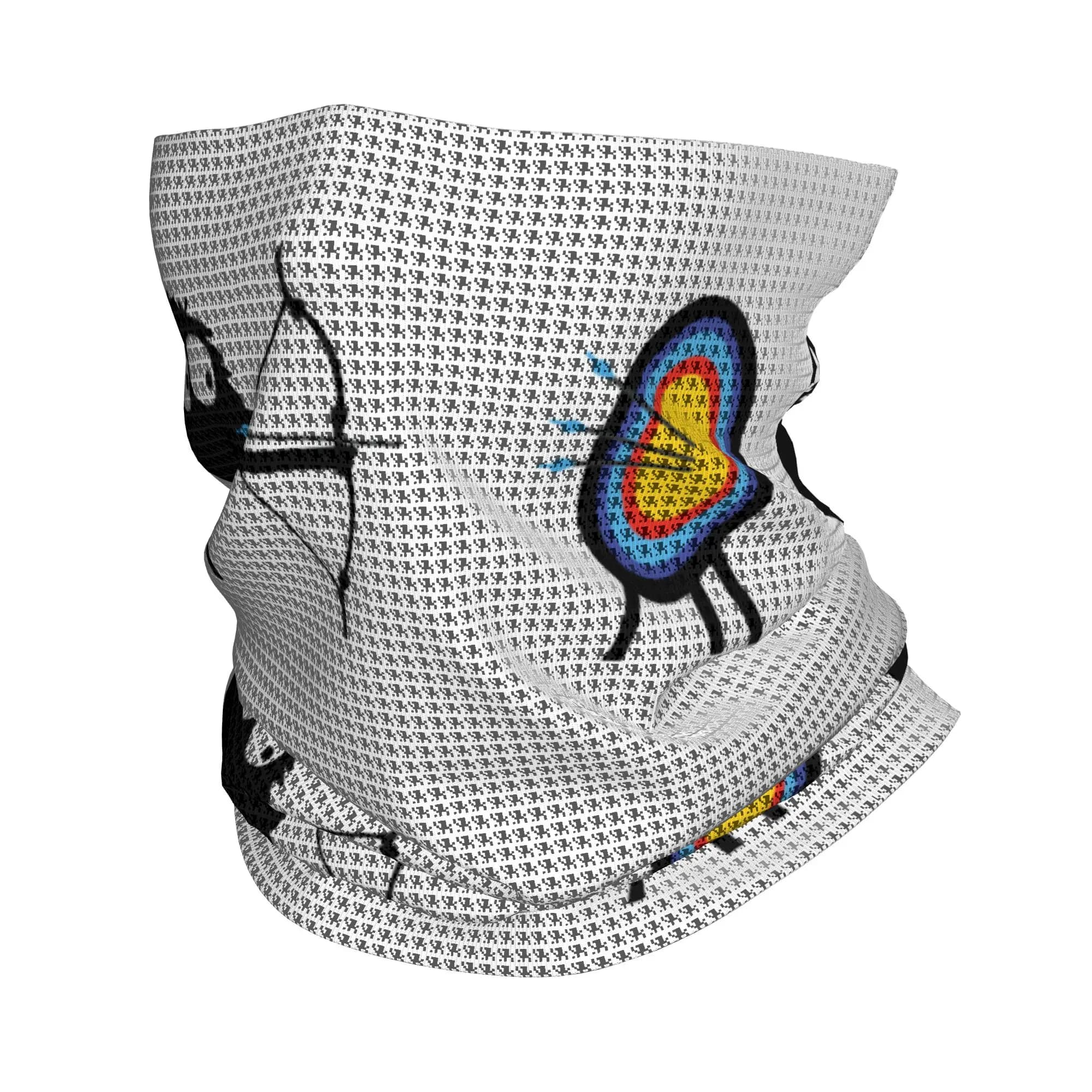 Scaldacollo Bandana Personalizzato per Tiro con l'Arco, Sciarpa Invernale da Sci ed Escursionismo per Uomo e Donna, Copriviso per Amanti dell'Arco e del Caccia