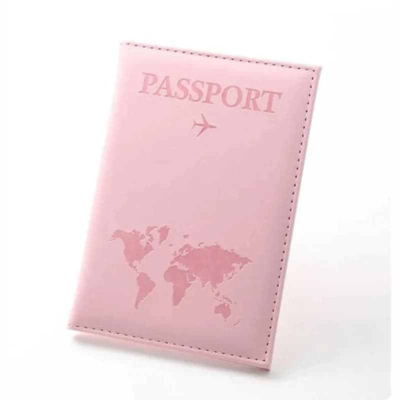 Porta passaporto in pelle per uomo Borsa per documenti da viaggio d'affari Copertina per passaporto Borsa portatile per passaporto Porta biglietti da visita in PU