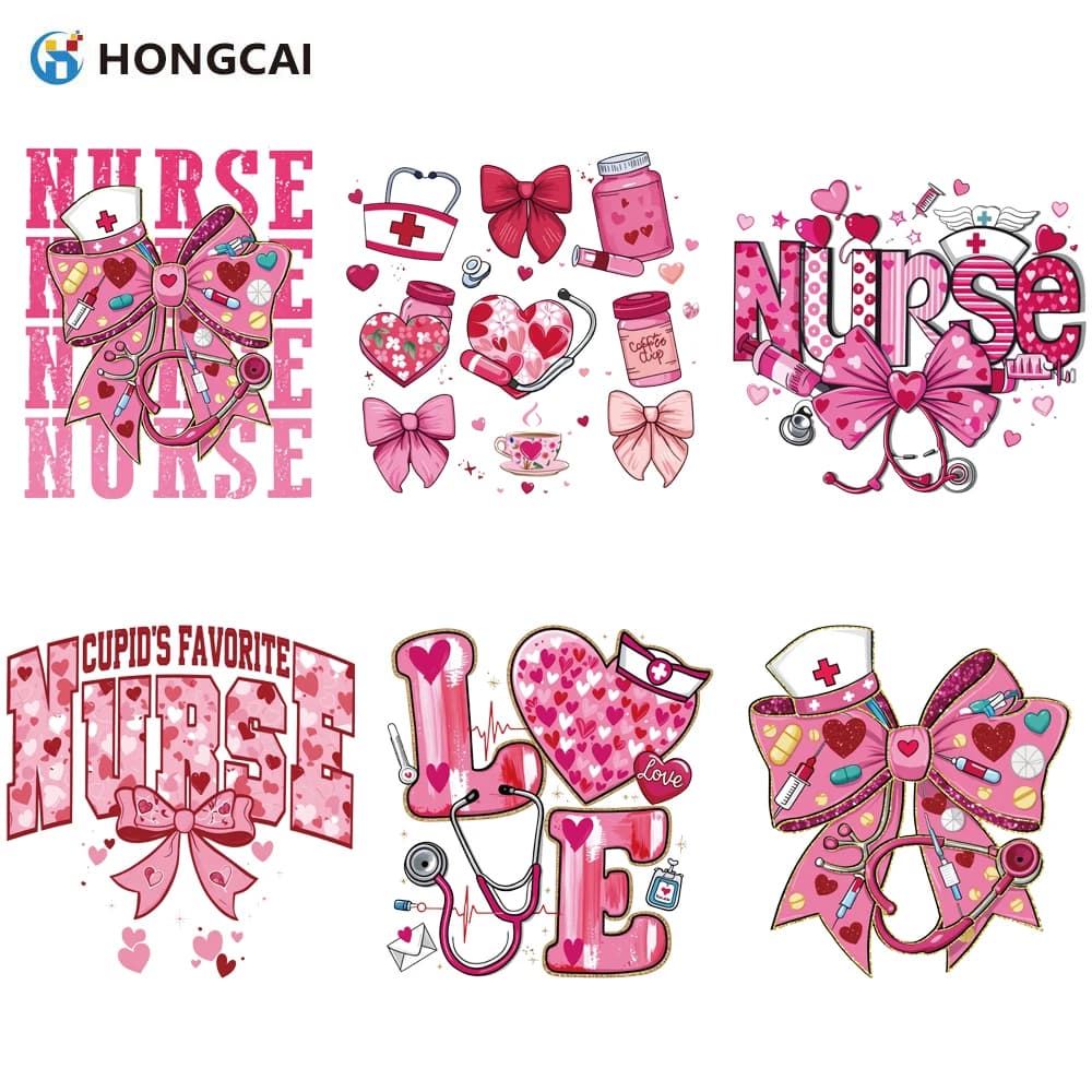 Set di 6 adesivi termoadesivi a tema San Valentino - Perfetti per progetti fai-da-te su borse, cuscini, felpe e jeans