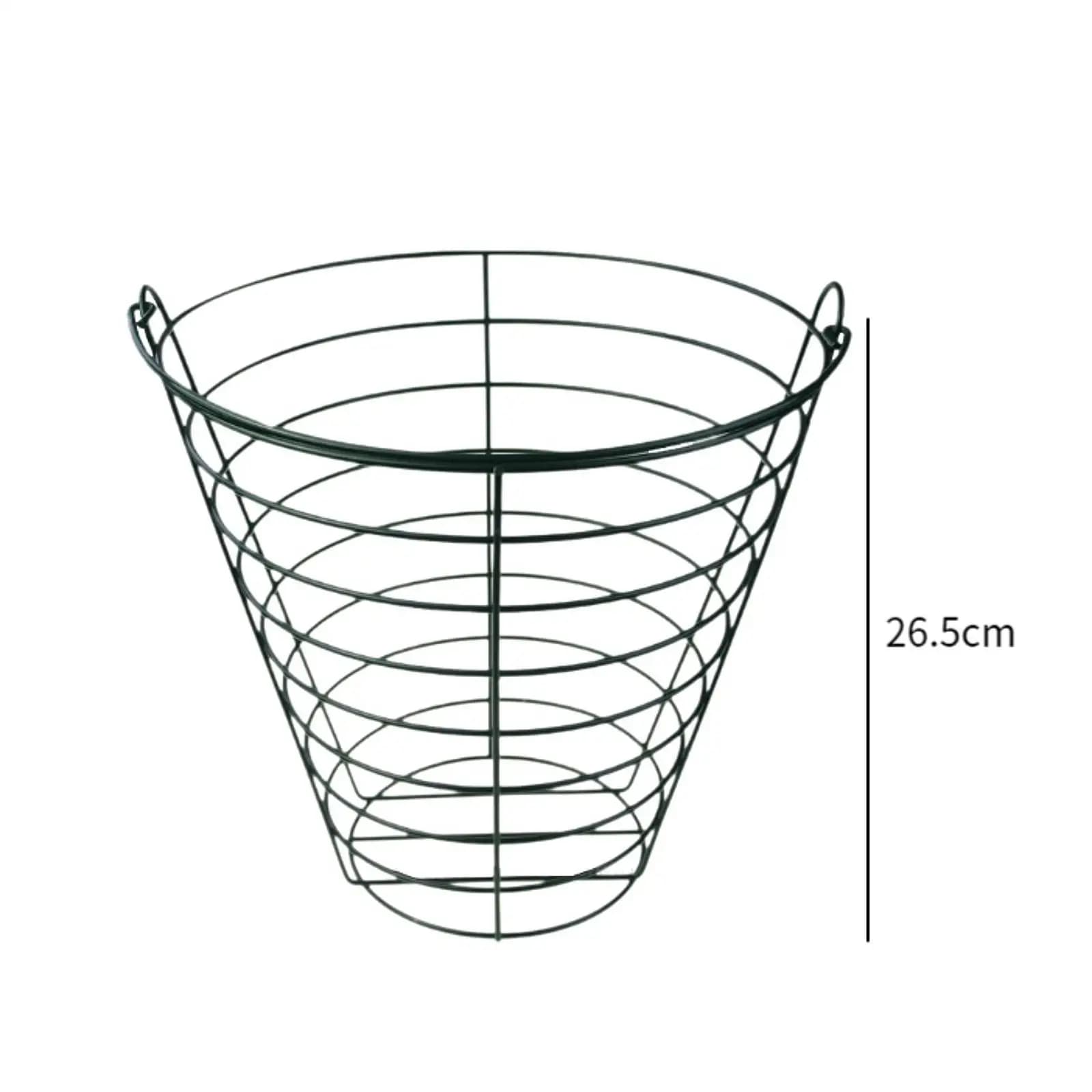 Practical Metal Golf Ball Holder Basket with Handle Lightweight Golf Accessories for Country Club Training