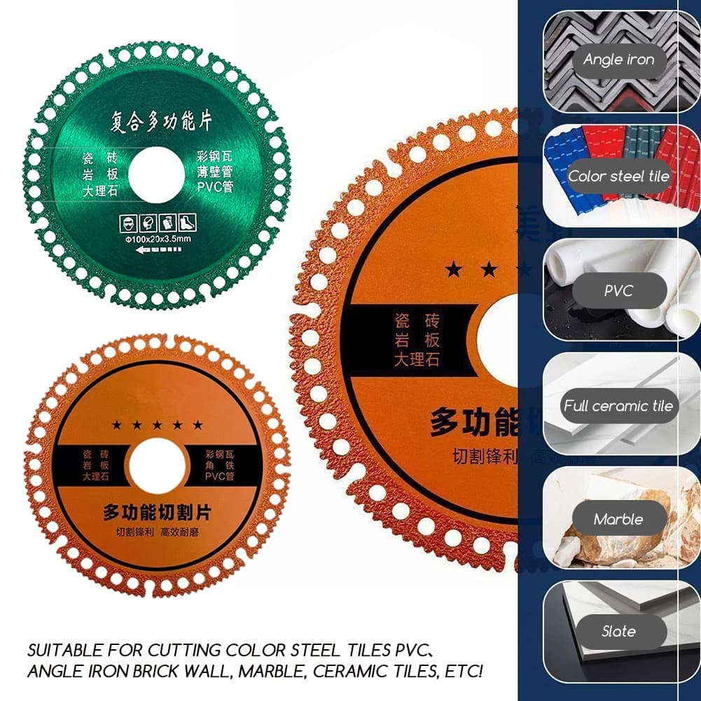 Lama per sega a taglio multifunzionale composita Disco circolare Diamante Piastrelle in ceramica Vetro Legno Marmo PVC Strumenti per smerigliatrice angolare ultra sottile